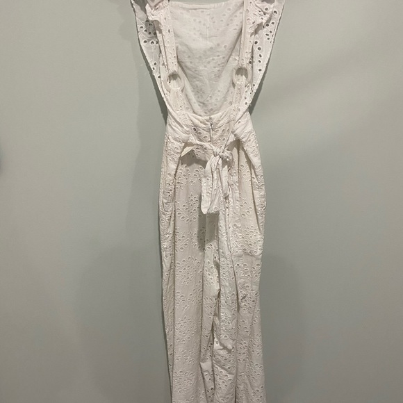 Topshop eyelet jumpsuit overalls white - Picture 3 of 8